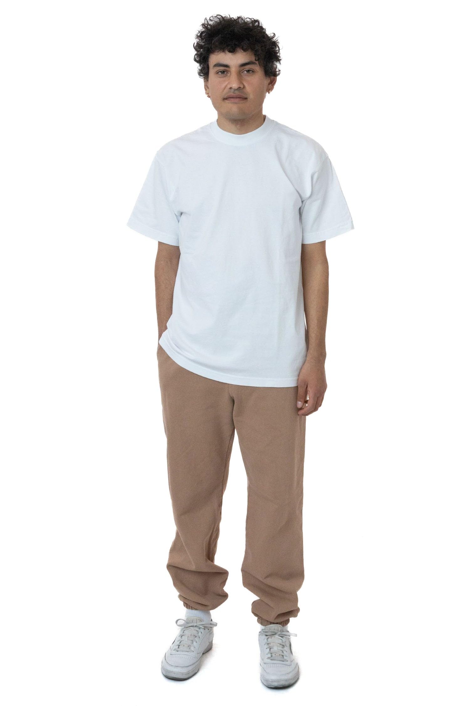 LOS ANGELES APPAREL Mens Sweatpants HF04 - Heavy Fleece Sweatpants Garment Dye Unisex