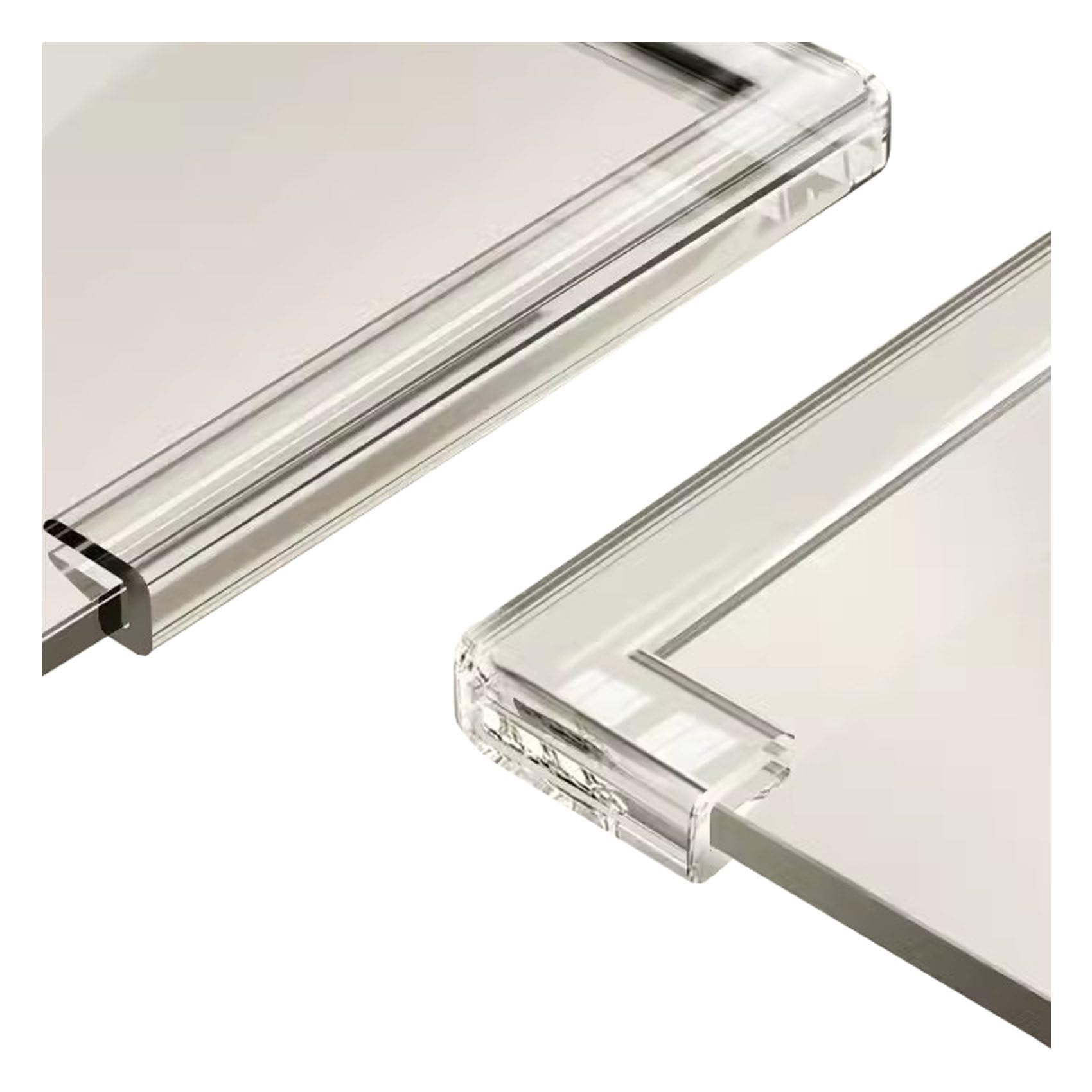 Fundas Decorativas para Muebles, Protectores de Esquinas for bebés, Protectores Adhesivos Suaves y Transparentes for la Seguridad los Muebles, 1-4m(8,4m)