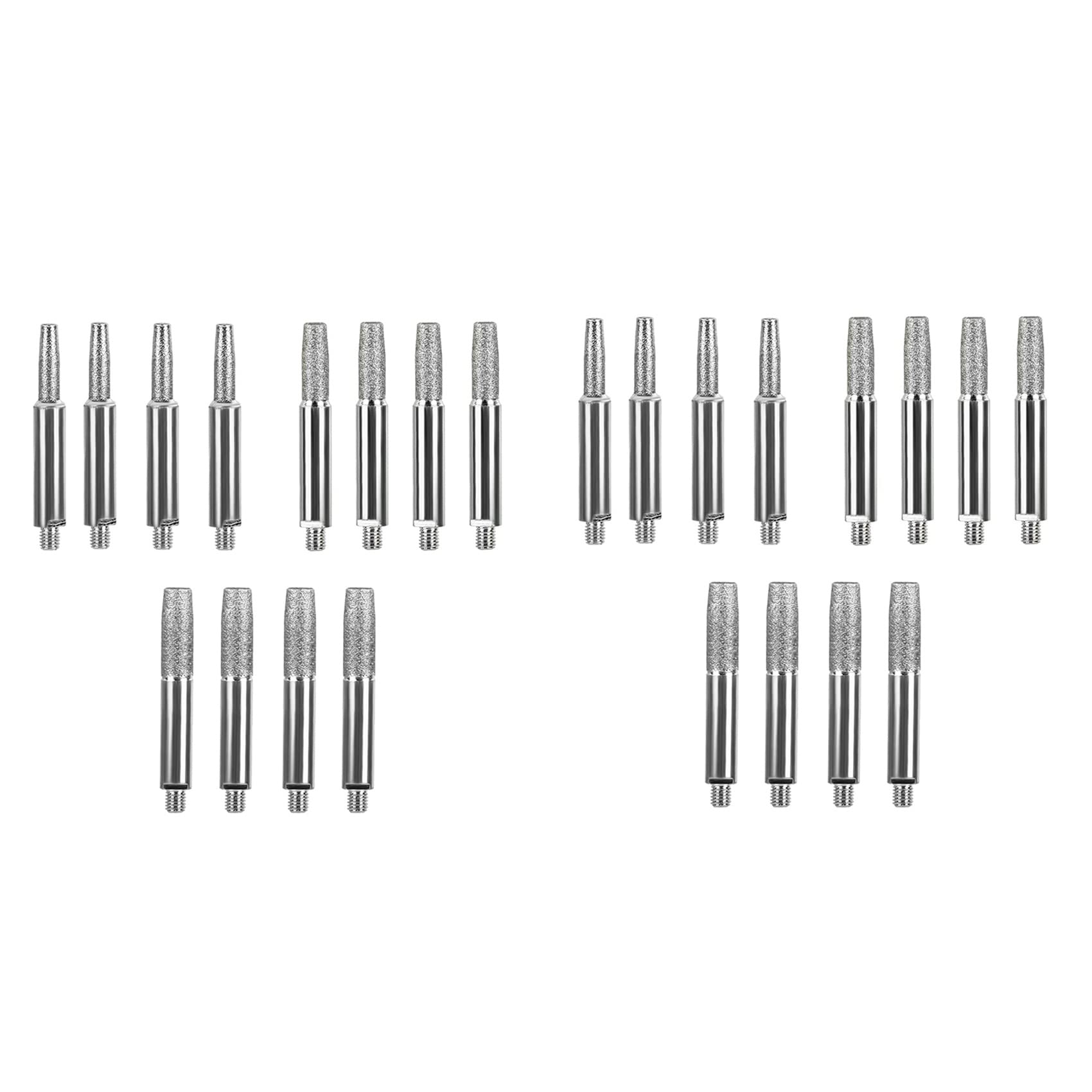 Hndhbfgrt Chainsaw Sharpening Stone, Chainsaw Grinding Stone, 24PCS High Hardness Chainsaw Sharpener(4mm, 4.8mm, 5.5mm)