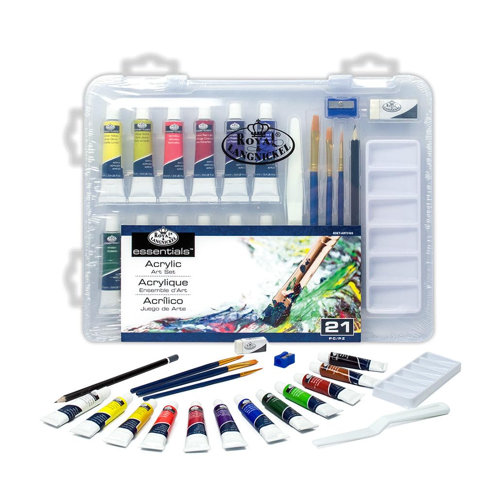 Royal & Langnickel Essentials Clear View Acrylic Painting Set, Small