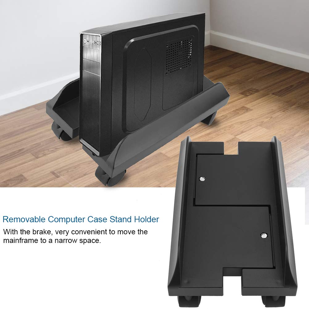 Computer Tower Stand, Ventilated Adjustable Mobile CPU Stand with 4 ...