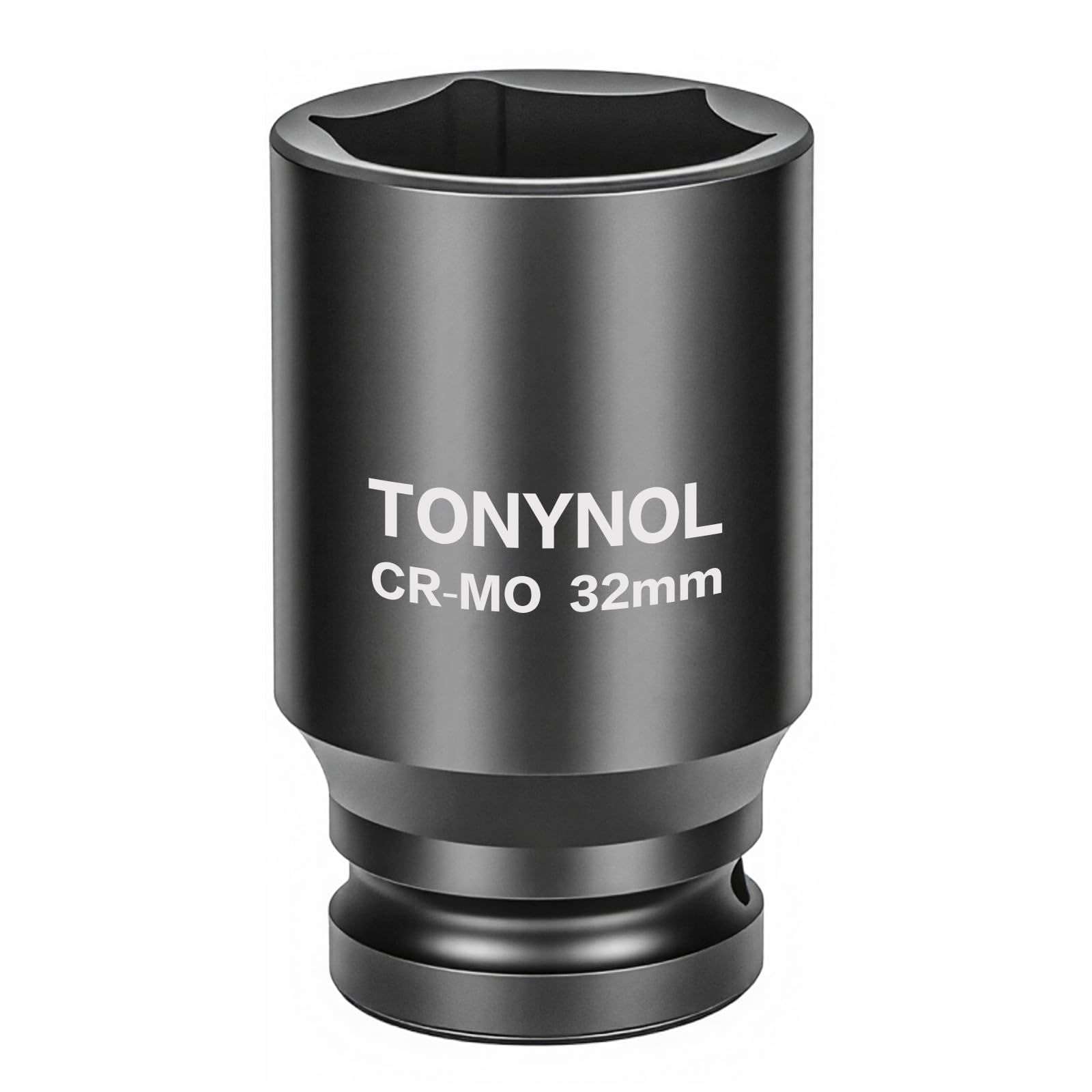 Photo 1 of TONYNOL 3/4" Inch Drive Deep Impact Socket,6-Point,Metric Size (32mm),80mmL,CR-MO,Heavy-Duty Automotive & Industrial Repair