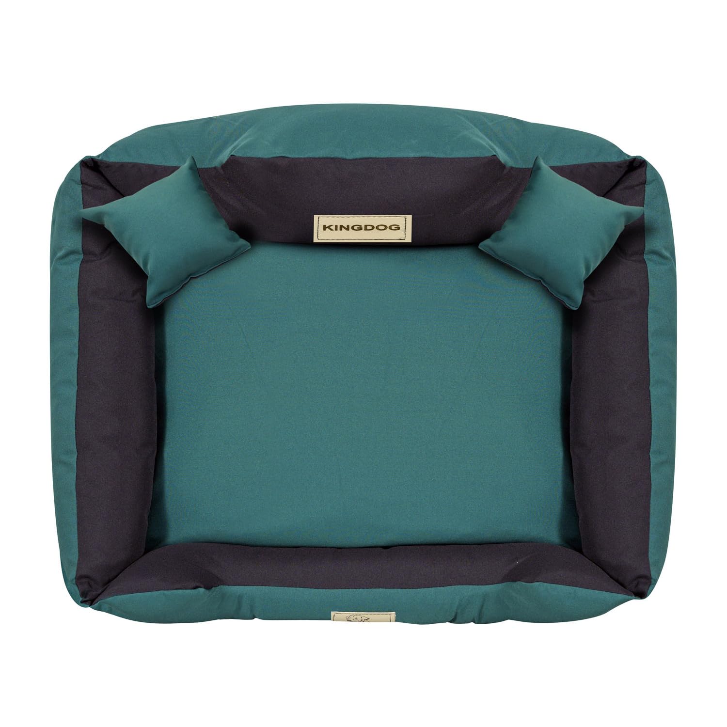KingDog Cama antideslizante para perros con cremallera de Panamá Stretch MM43, cama para mascotas, desmontable y lavable, 100% poliéster, peso: 160 g/m2 (dimensiones exteriores: 75 x 65 cm/dimensiones