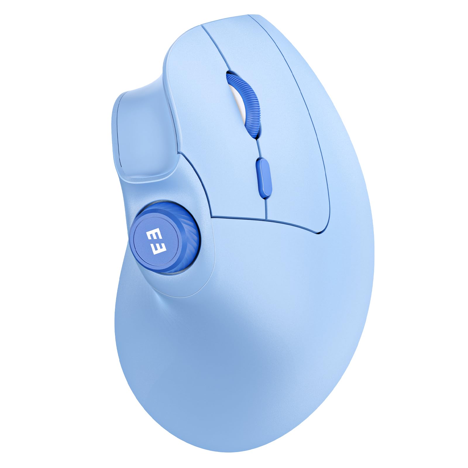 seenda Ergonomic Mouse Wireless, MOU-302 Bluetooth Vertical Mouse Rechargeable, Ergo Optical Mice with 1000/1600/2400 DPI, Volume Knob, 3 Multi-Device