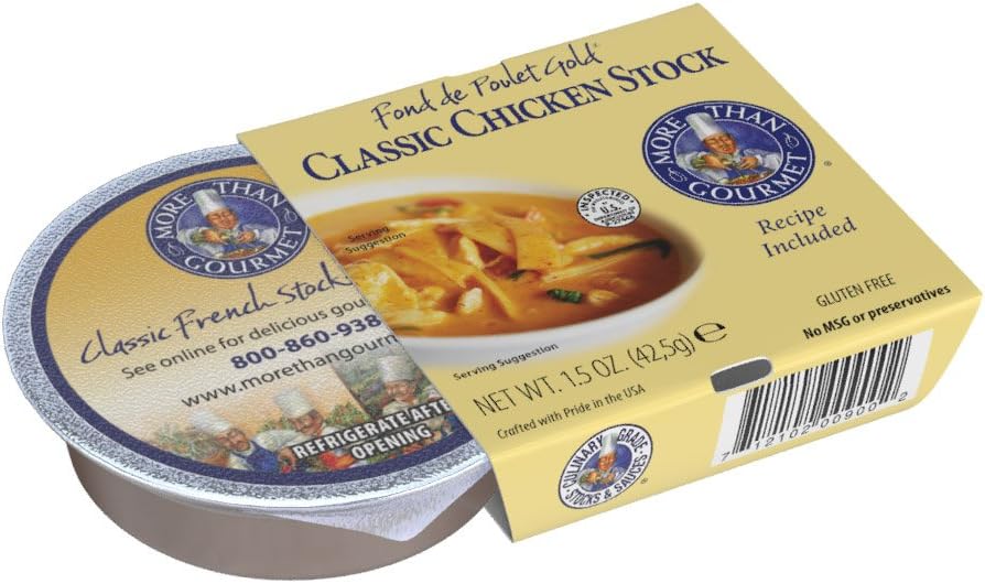 More Than Gourmet Fond De Poulet Gold Chicken Stock, 1.5-Ounce Packages (Pack of 6)