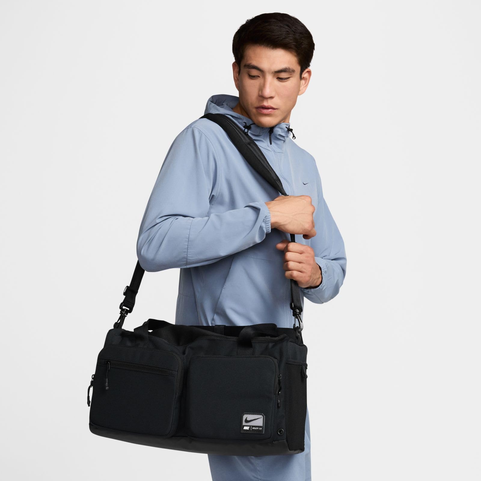 Nike Utility Power 2.0 torba sportowa (mała, 31 l), FN4206, czarny/czarny/bia?y, Einheitsgröße, Odzież sportowa