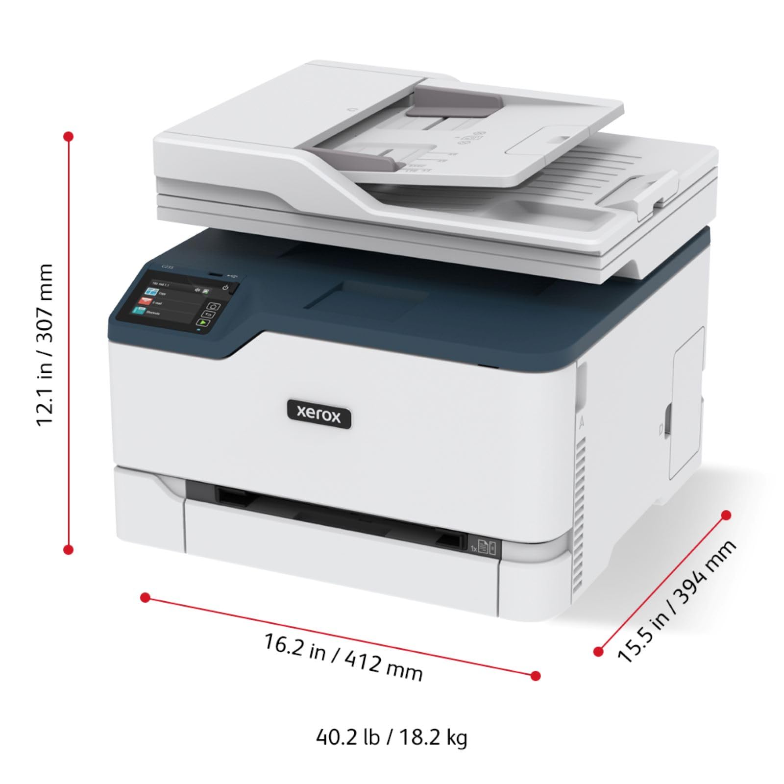 Xerox C235dni A4 22ppm Stampante Multifunzione Laser Colore Wireless con Stampa Fronte Retro - Copia/Stampa/Scansione/Fax - Pannello Touch a Colore (3 anni di garanzia)
