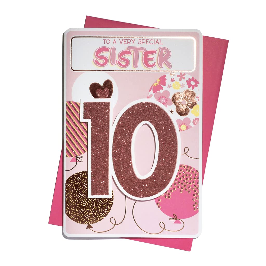 Sister 60TH Happy Birthday card – lots of love to the best Sister in The World – 60 today
