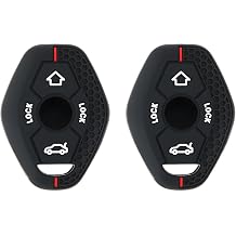 SING F LTD 2Pcs Car 3 Button Key Remote Fob Silicone Cover Compatible with BMW E46 E53 X3 E83 X3 E39 Serie 7 5 330i