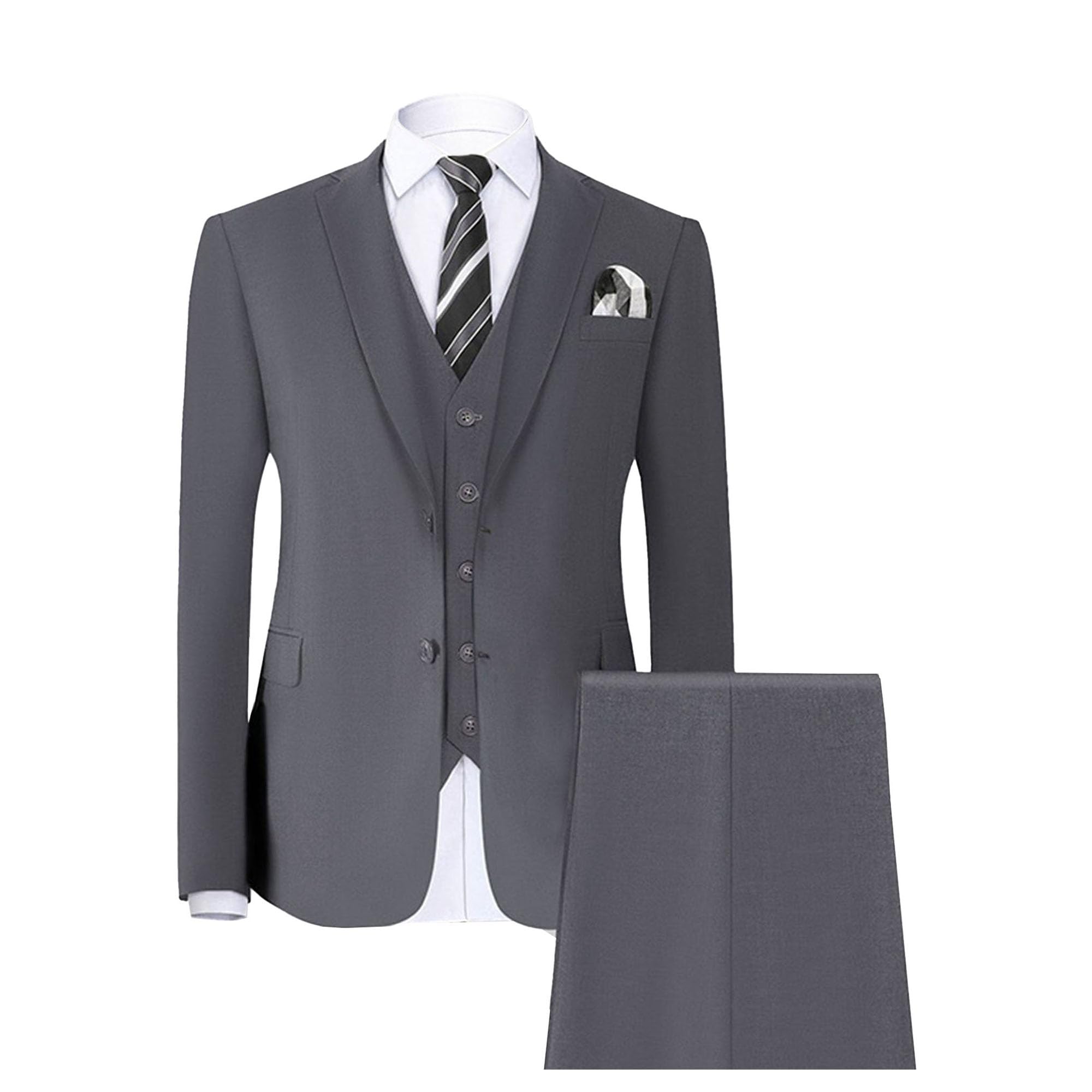 Elegante abito da ballo da uomo slim fit set maschile elegante 3 pezzi abito formale giacca e camicia e pantaloni per uomo