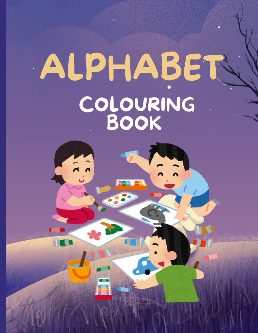 Alphabet learning & coloring book best for kids: Learn Letters with Cute & Easy Coloring Activities