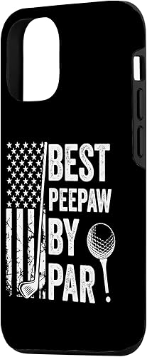 Miniatura 5 de Funda para iPhone XXS Best Peepaw By Par Bandera de Estados Unidos, Golf, Día del Padre, Golfing Dad