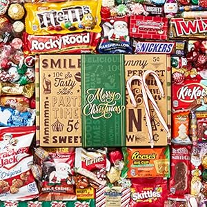 CHRISTMAS CANDY CARE PACKAGE (95 Count) LOADED XMAS GIFT BASKET Assortment Box Filled With Milk Chocolate Santas…