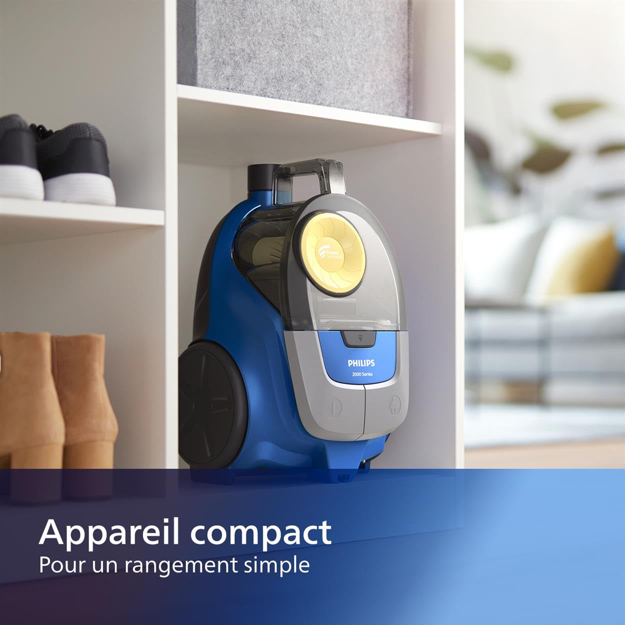 Philips Série 2000 Aspirateur Sans Sac - 850 W Avec Filtre à Air Super Clean et Brosse Multi-Usage (XB2125/09)