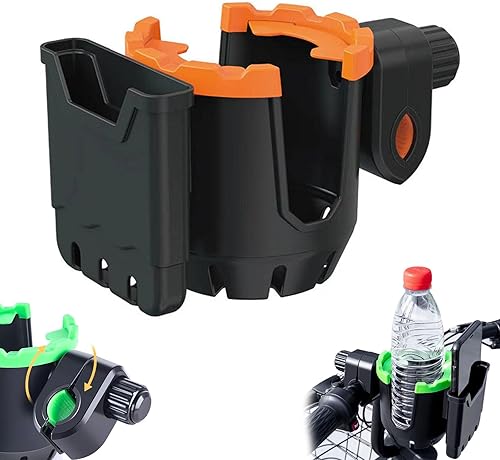 Portavasos con soporte para teléfono, portavasos universal 2 en 1 con soporte para teléfono, soporte para taza de bicicleta, portavasos y