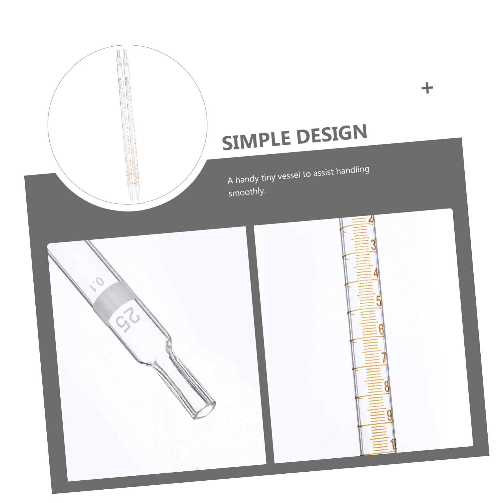 Ciieeo 20 Pipetas de Vidrio Escala, Goteros Graduados para Laboratorio y Cocina