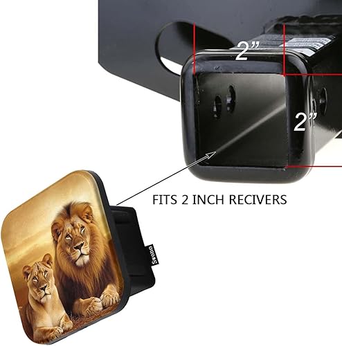 Vista 9 de Swono Cubierta de enganche de remolque de colibrí para receptores de 2 pulgadas, hermosas flores rosadas de jardín colibrí pájaro de goma receptor