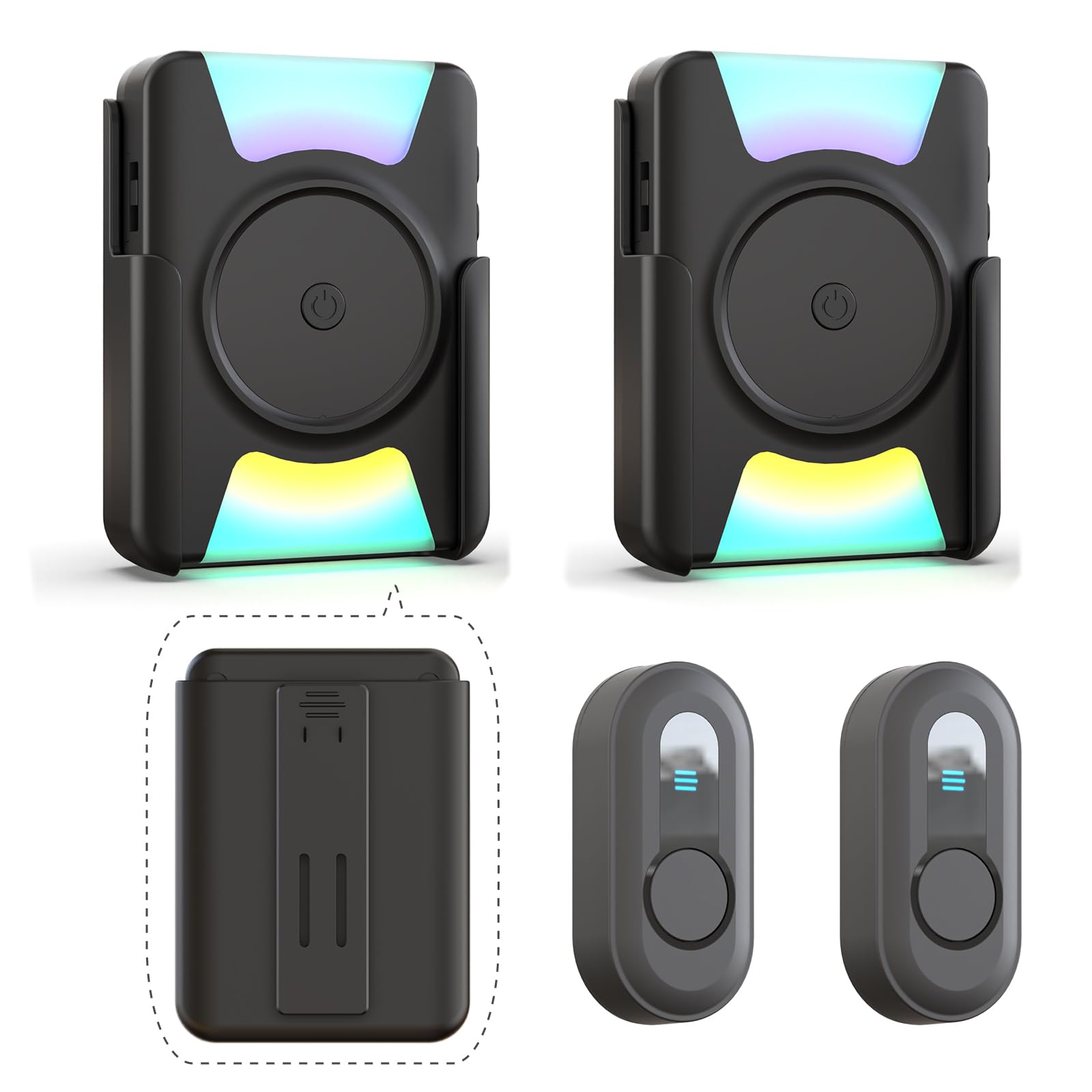 CallToU Hearing Impaired Doorbell 1000FT 2 Call Buttons 2 Portable Receivers