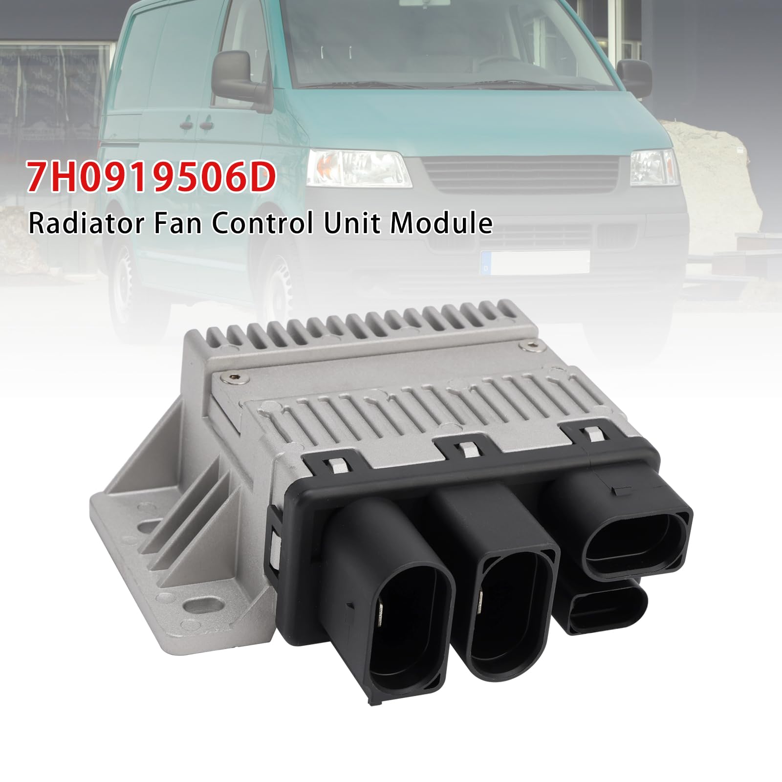 Topteng Radiator Fan Control Unit Module 7H0919506 passend für VW Transporter/Multivan V 2003-2010, passend für Campmobil T5 2007-2010, passend für Campmob.Typ2/Transporter/LT 2004-2010