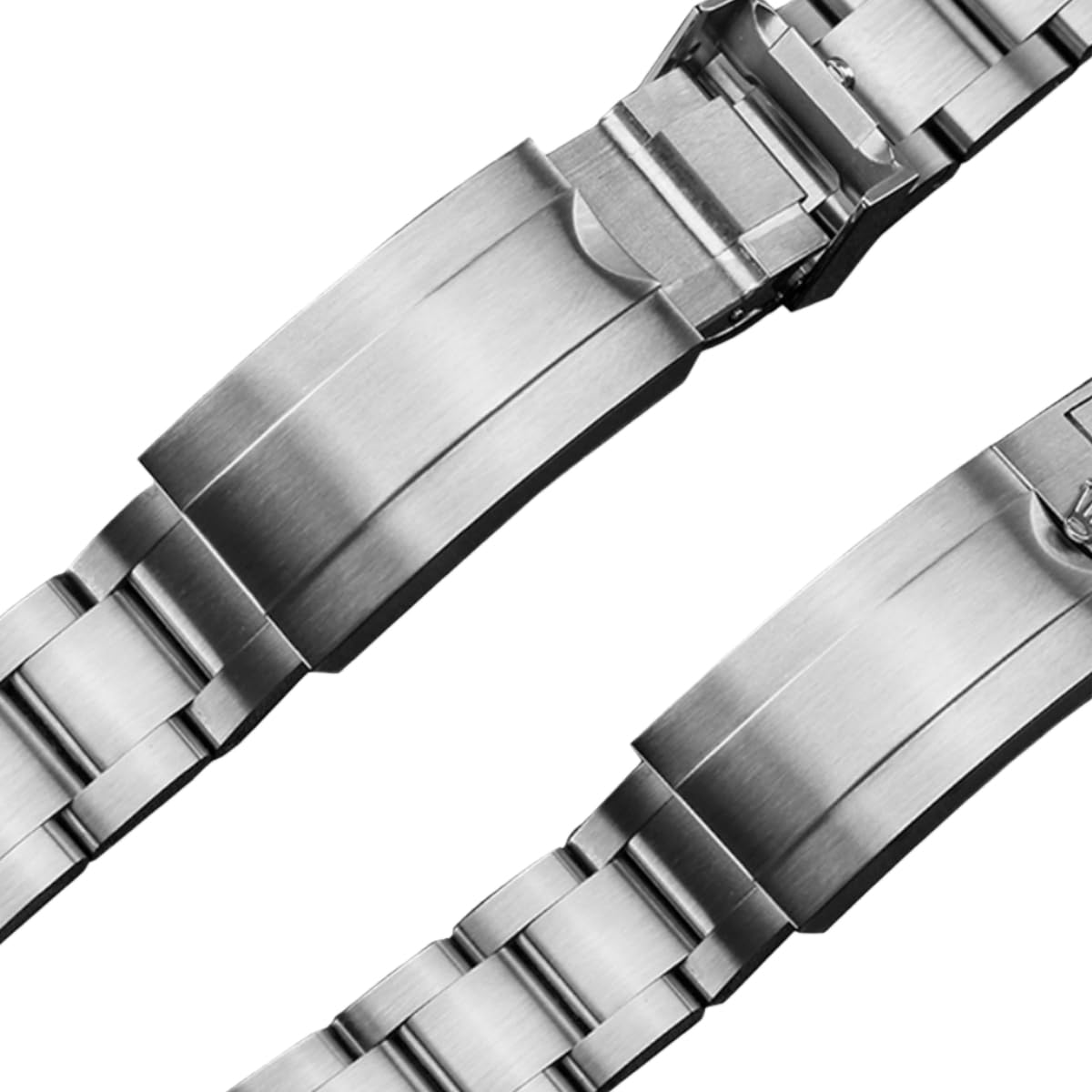Cinturino Orologio Acciaio Inossidabile Bracciale Metallo Ricambio Oyster Maglie 20mm Chiusura Scorrevole per Rolex Submariner