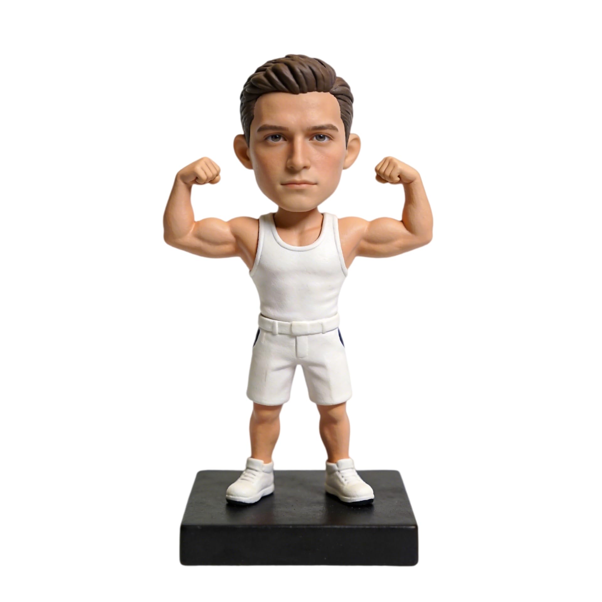 Figura 3D de Bobblehead personalizada, figura de foto Bobbleheads para hombre de fitness, escultura de gimnasio personalizada, exhibición de escritorio, regalos para amantes del gimnasio
