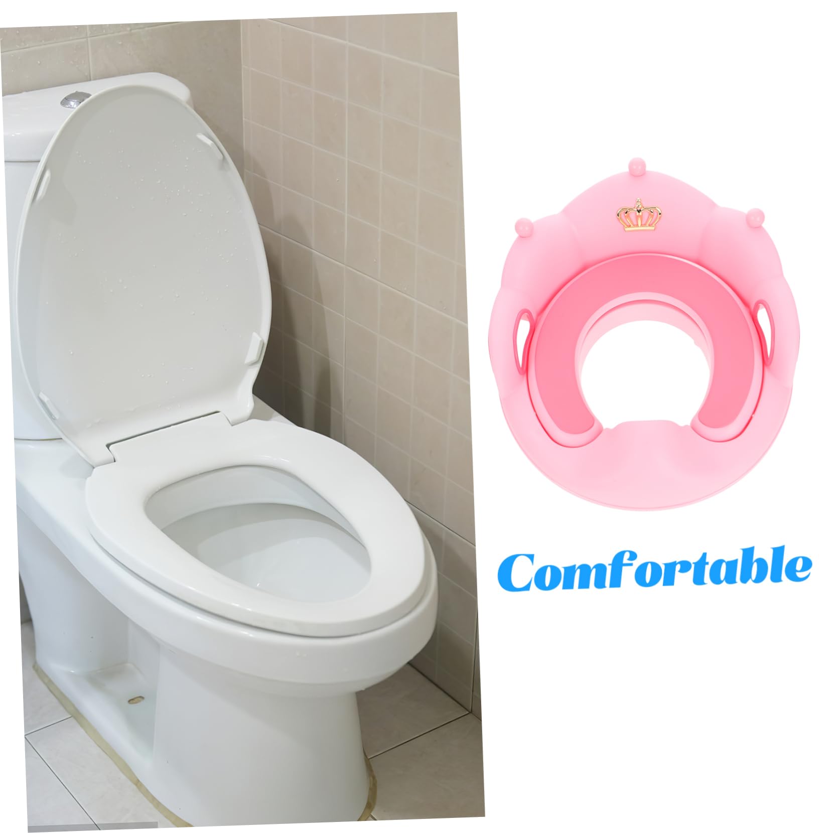 KOMBIUDA Asiento de Entrenamiento para Inodoro Cojín Desmontable para Pequeños Inodoro de Entrenamiento para Niñas Accesorio Infantil