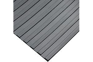 Rubber Flooring Roll: Rubber-Cal Wide Rib Corrugated Rubber Floor Mat