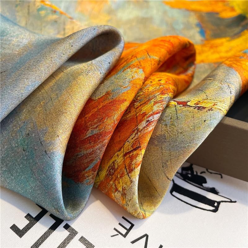 27Inches Hair Bandanas Scarf For Women Lightweight Fashion Neck Silk Satin Head Scarves For Sleeping Handbags Scarf - Image 4