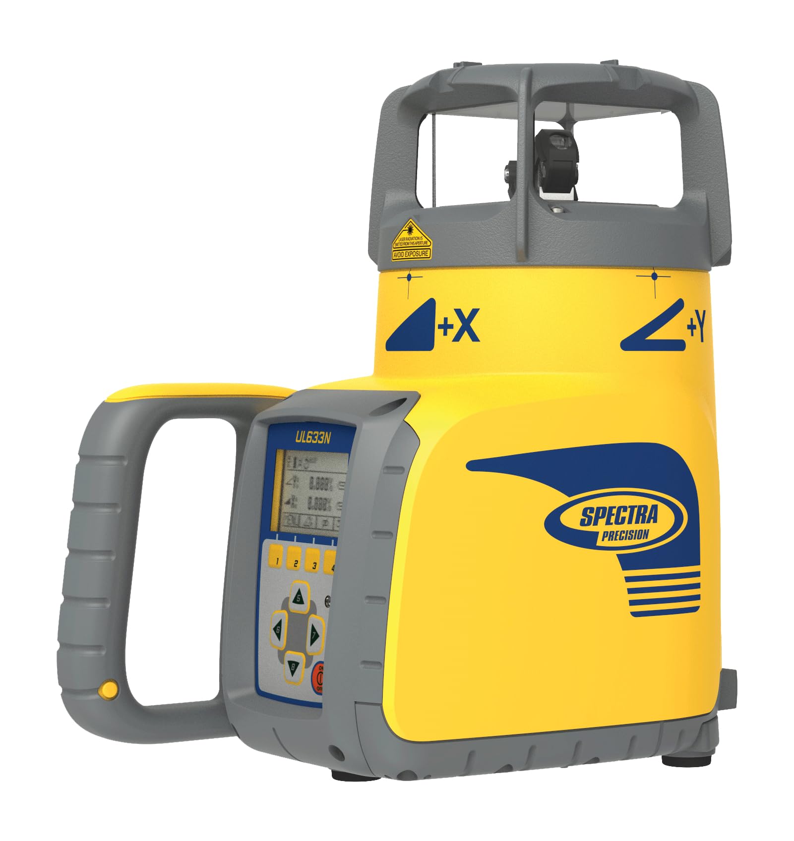 rabo SpectraPrecision UL633N - Láser de inclinación de 3 ejes totalmente automático, con 2 x HL760, mando a distancia RC603N y Spotfinder SF601