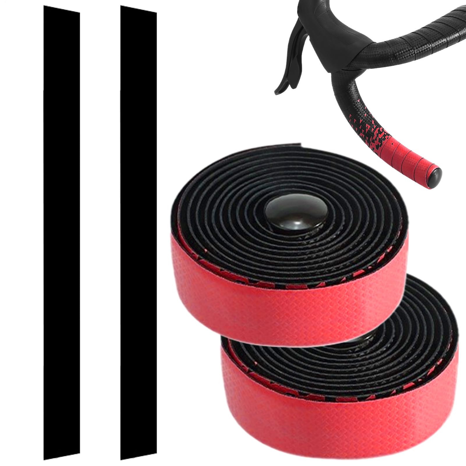 Cinta De Manillar Para Bicicleta - Cinta Adhesiva De Manillar De Bicicleta | Sobre De Mango De Bicicleta Antideslizante | Cinta De Bicicleta De Carretera Acolchado Absorbiendo Choques, Cinta De