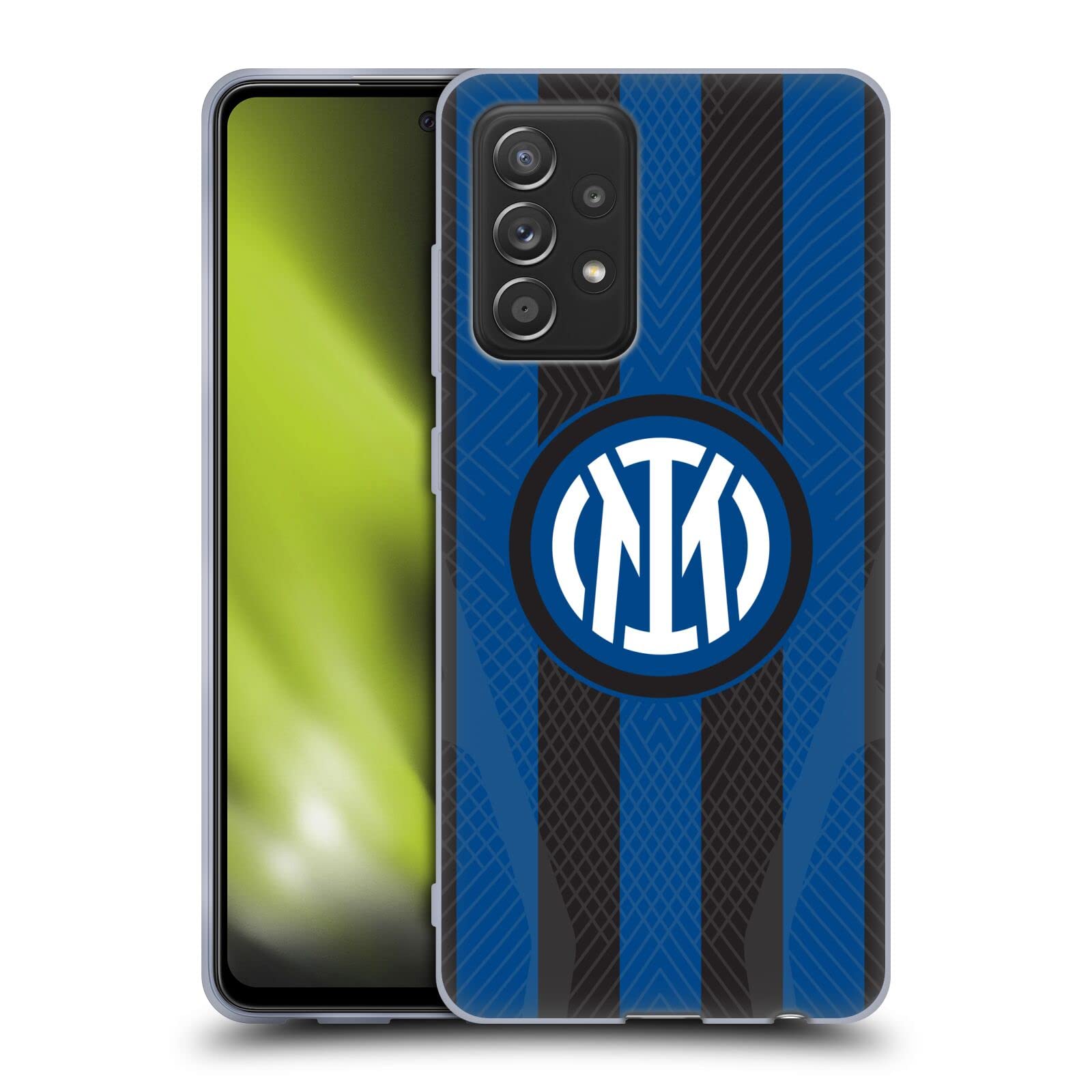 Head Case Designs Licenza Ufficiale Inter Milan Home Kit Stemma 2022/23 Custodia in Gel [Protezione di Grado Militare] Compatibile con Galaxy A52 / A52s / 5G (2021)