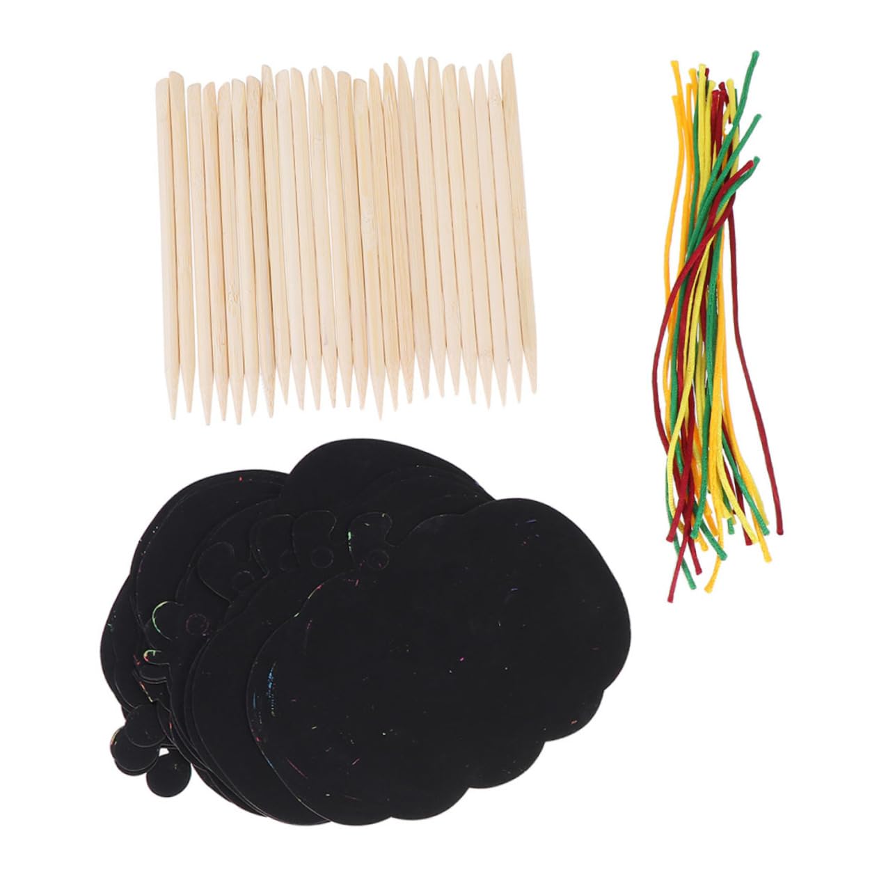 CIYODO Halloween Craft Supplies 48pcs Children's Scratch Paper Scratch Off Cards Fun DIY Pumpkin Activity