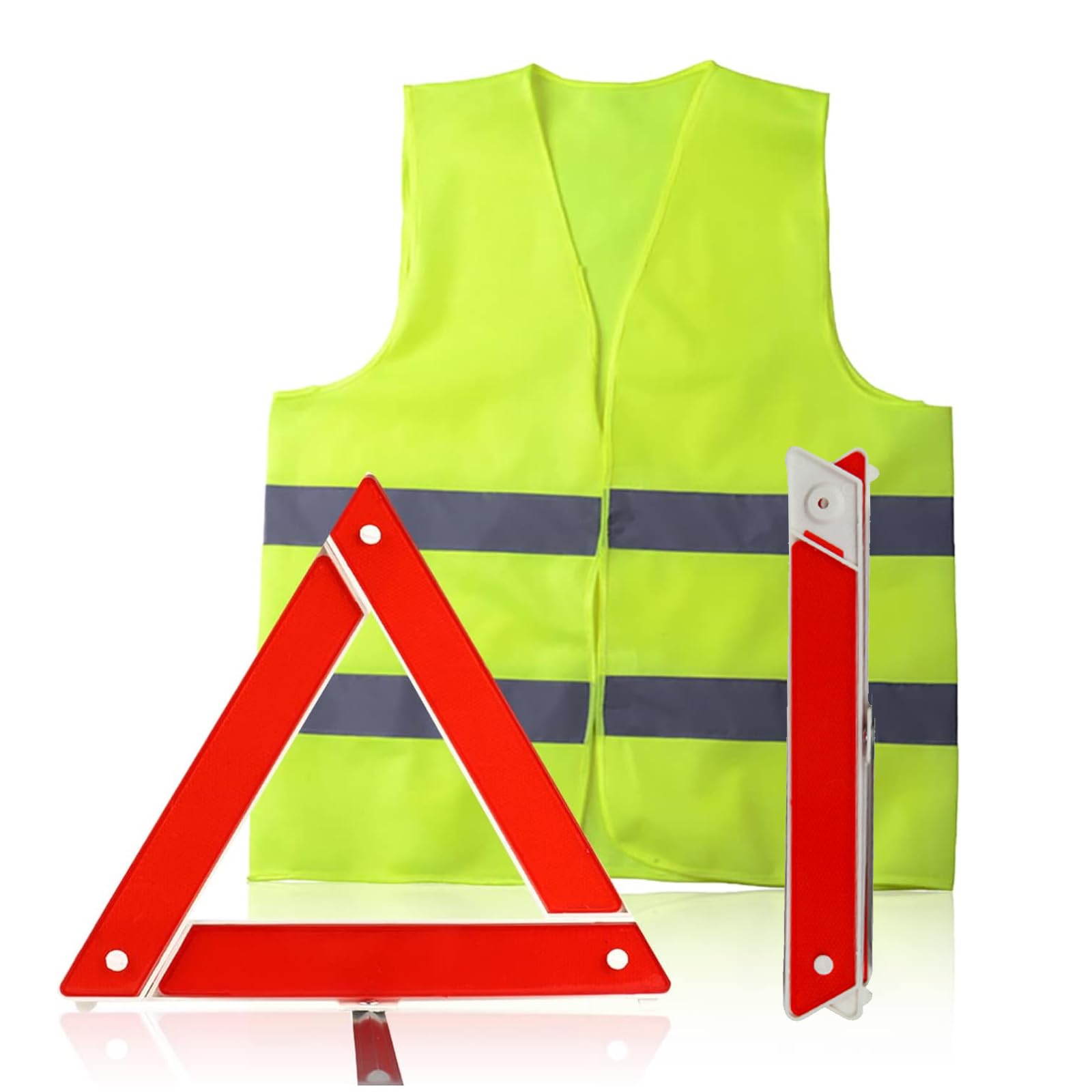 Gtwinsone Triangle Et Gilet Jaune Pour Voiture Pliable