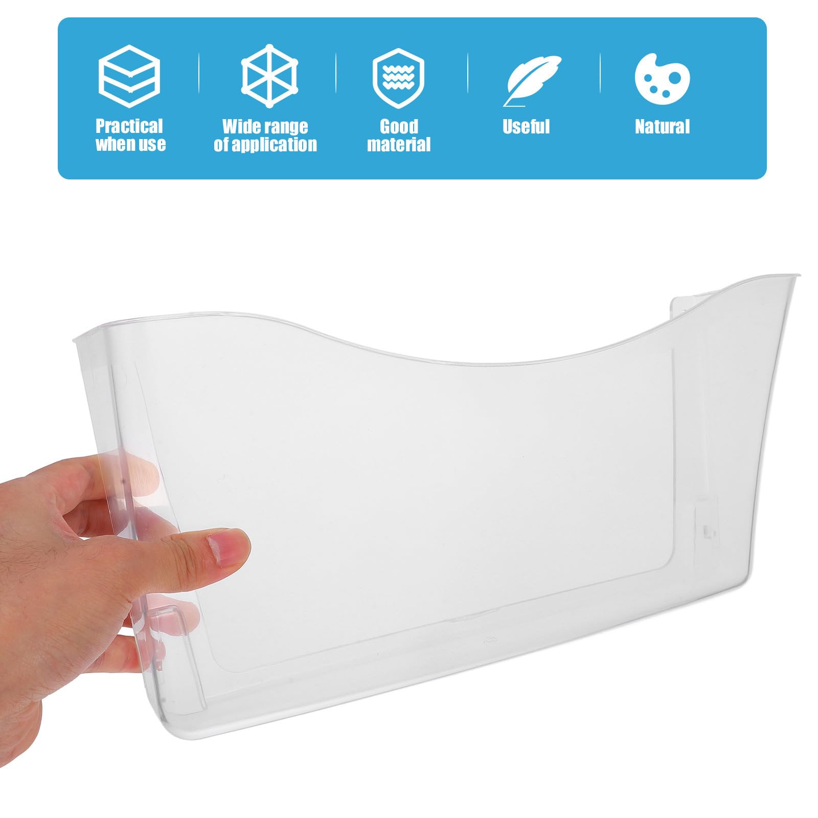 jojofuny Organizador de Archivos de Abs Transparente de Pared Resistente Caja de Almacenamiento Colgante Adecuado para Oficina y Hogar