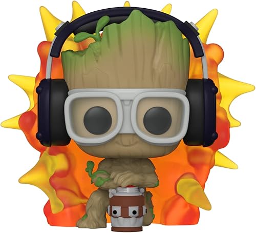 Funko Pop! Marvel Guardians of The Galaxy - Groot with Detonator - Groot Shorts - Figura de vinilo coleccionable - Idea de regalo - Producto oficial