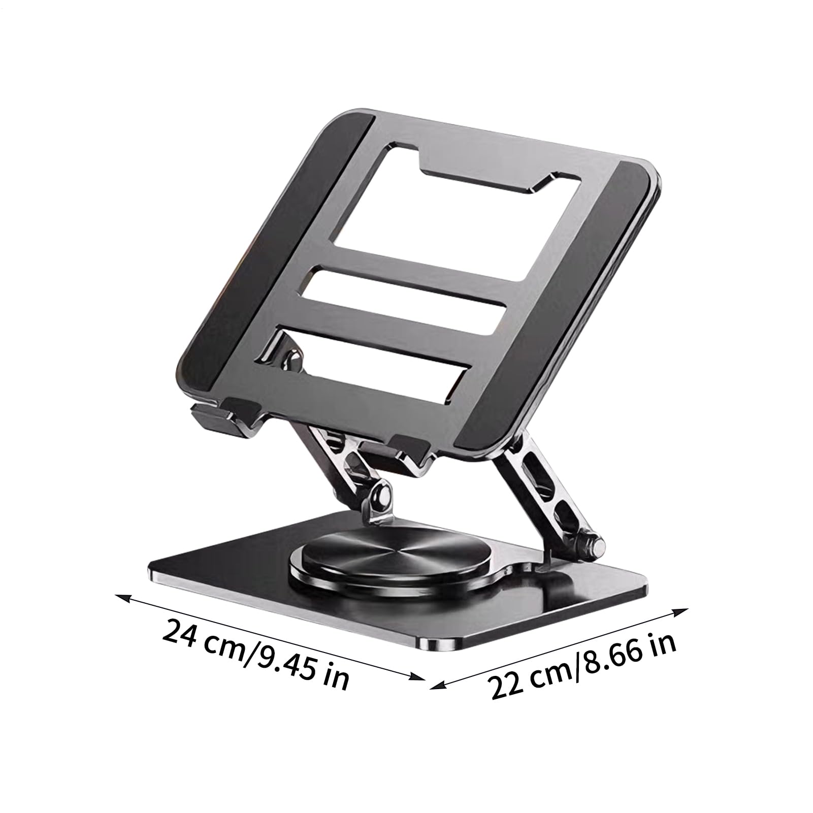 Supporto per computer portatile, rialzo girevole a 360° con dissipazione del calore per PC portatile, supporto regolabile per tablet, ufficio, università, casa, lavoro, gioco, gioco,