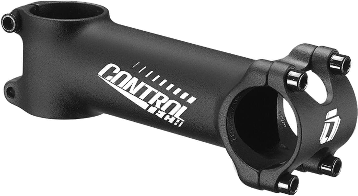 ControlTech One Alloy Stem, Black, 80mm, 5 Degree, Laser-Etched Logo