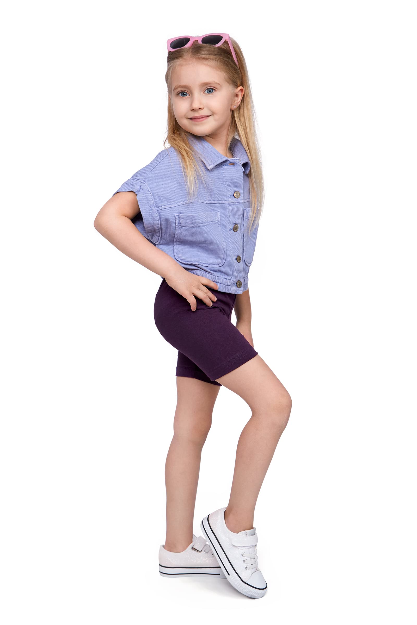 SOFTSAIL Leggings Niña Mallas De Ciclismo Algodón Corto Deportivo Danza Gimnástica Transpirable Y Cómodo Elástico — view 26