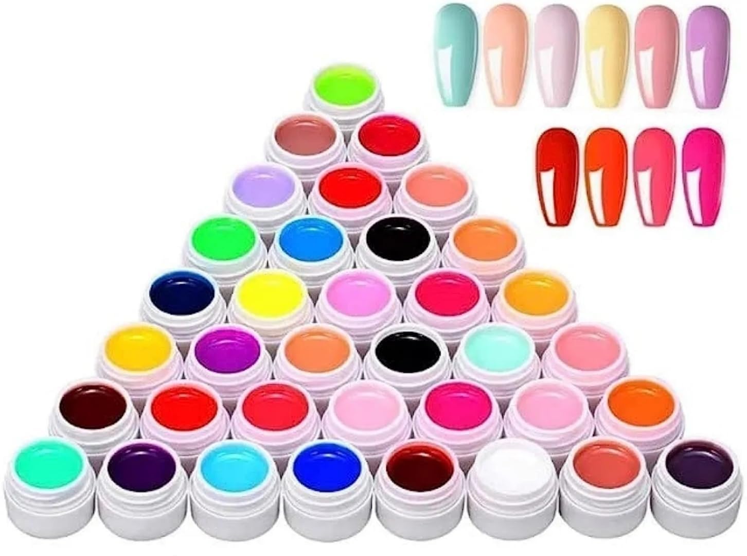 36 Colors UV Gel Nail Polish Kit 5ml Each | Soak Off LED/UV Nail Art Gel Set | Pure Color Nail Gel Paint Collection for DIY Manicure, Salon & Professional Nail Design-image-29