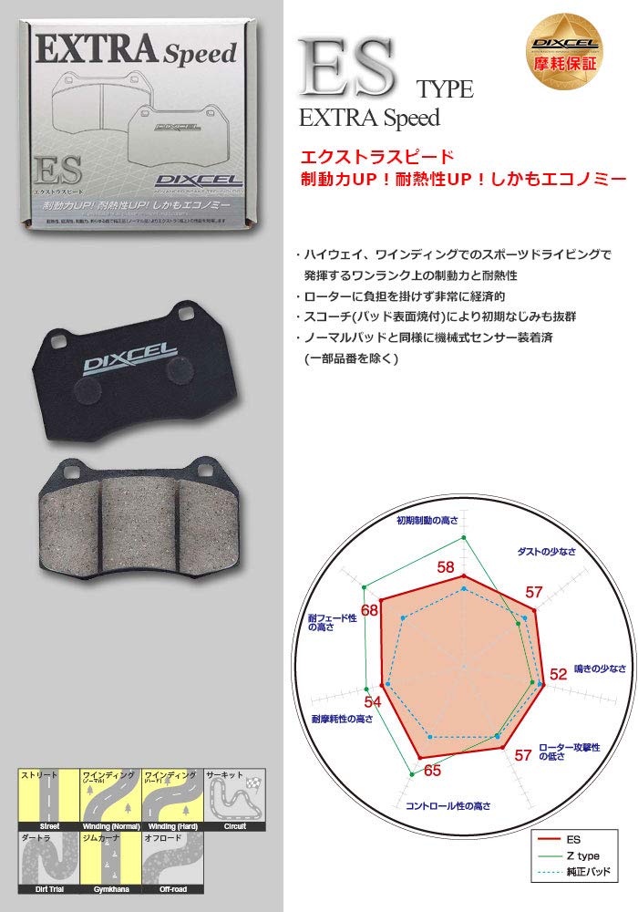 国産超激得】 DIXCEL/ディクセル ブレーキパッド エクストラスピード