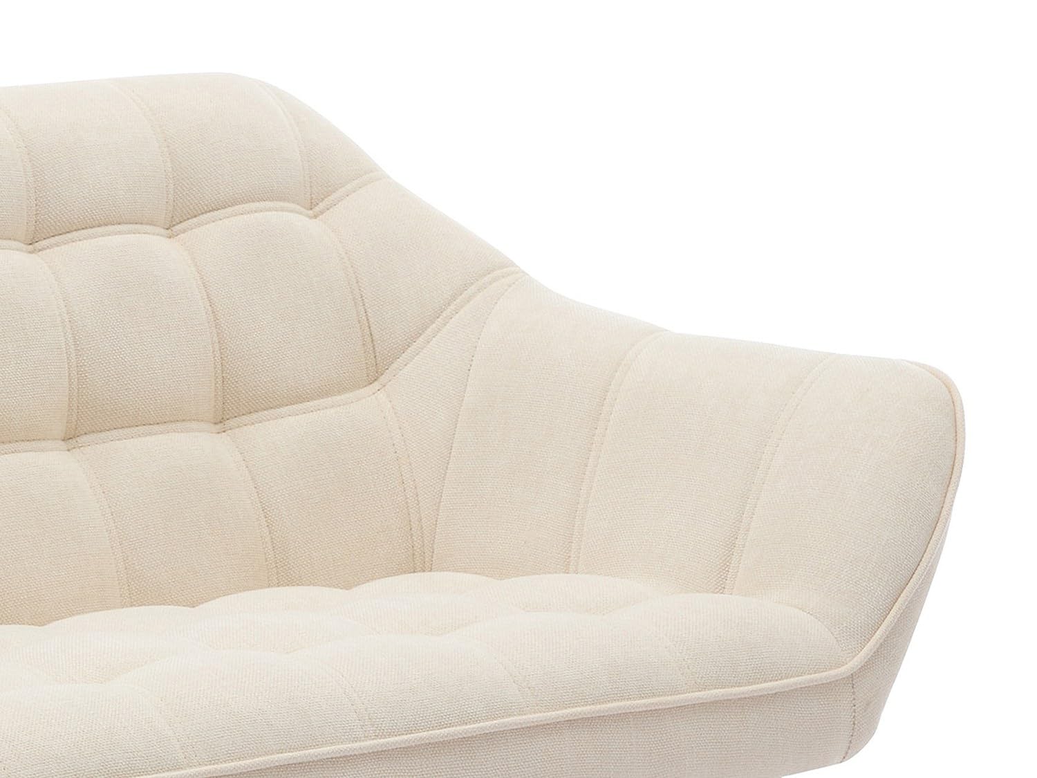 Vente-unique - Canapé 2 Places en Tissu Beige Caserta