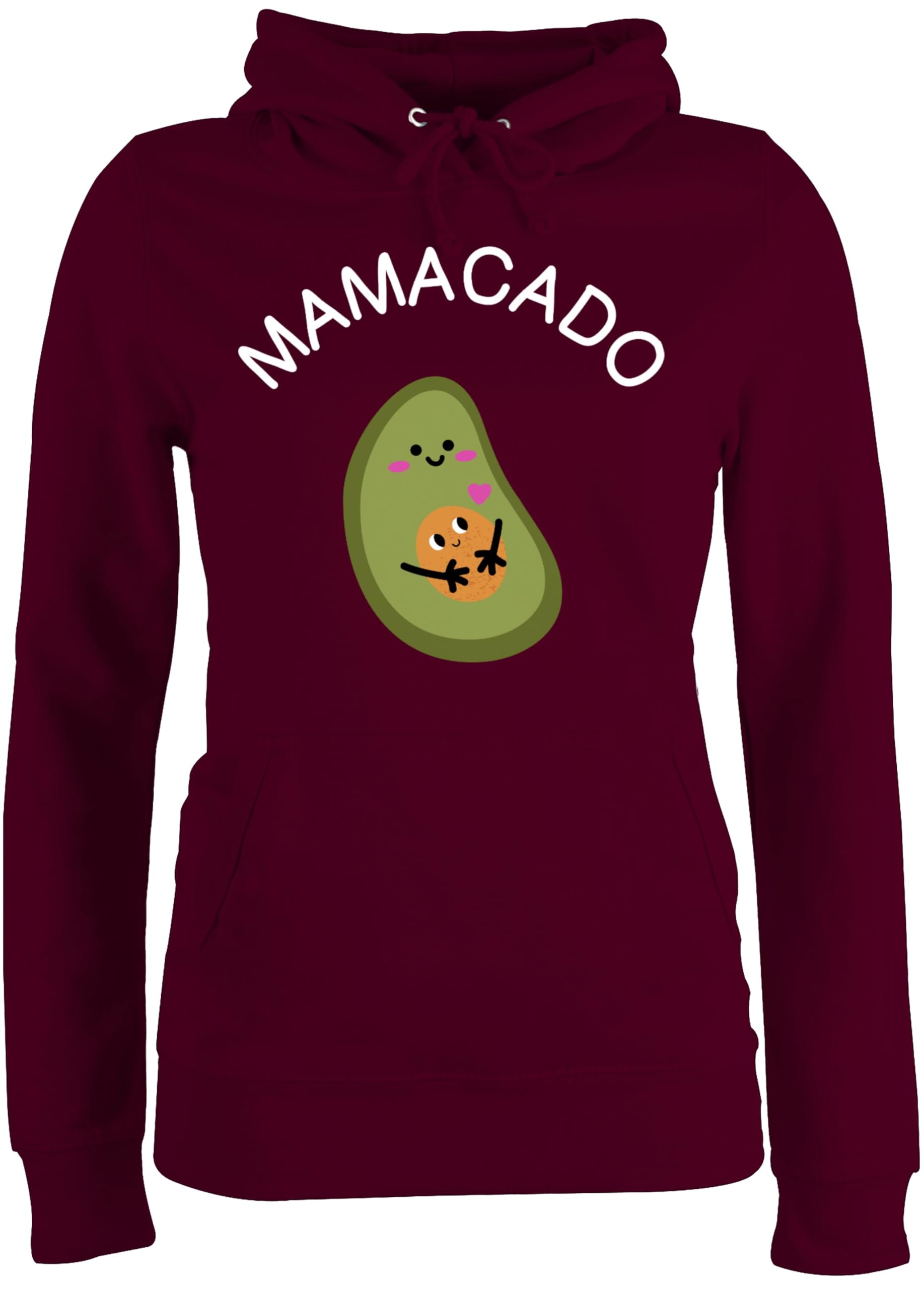 Pullover Damen Hoodie Frauen - Schwangerschaft Kleidung Geschenk - Mamacado - XL - Burgundrot - schwangerschafts schwanger werdende mutter schwangerschaftsgeschenk baby pregnancy schwangere