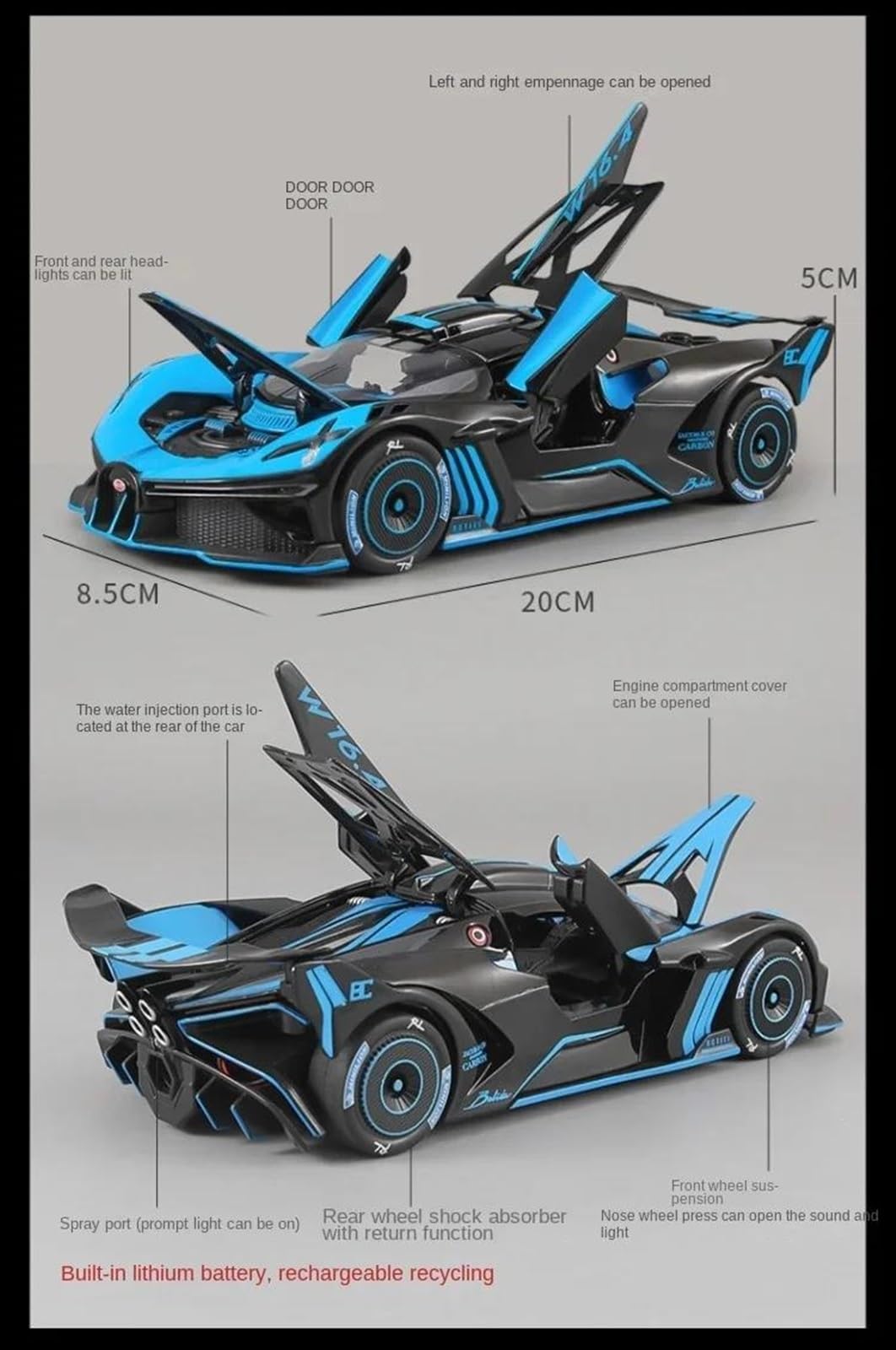 スーパーカー　Super　car　Collection　1/24 4台 Amazon.co.jp: ミニカー スケールモデルカー 1/24 に適合 ブガッティ