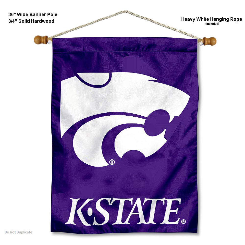 Kansas State Wildcats Banner with Hanging Pole