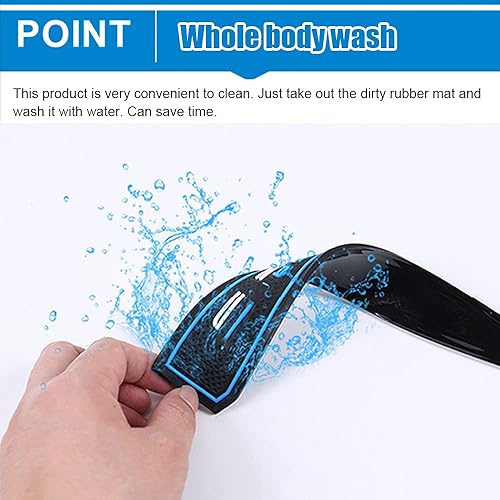 Miniatura 4 de Great-luck Accesorios para interiores de coche, alfombrilla de almacenamiento para puerta, alfombrilla de ranura para puerta, posavasos a prueba de