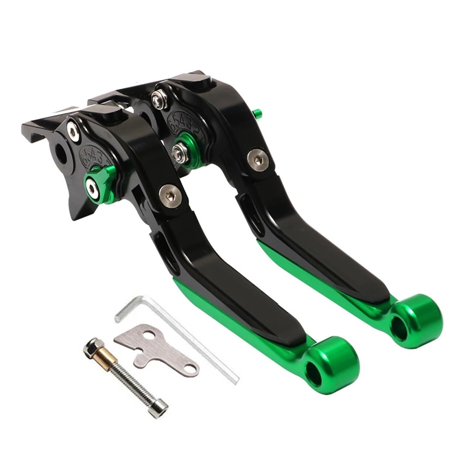 Hguvsjd Black Green For Xmax125 For Xmax250 For Xmax300 For Xmax400 2023 Motorcycle Hand Brake Handle Clutch Lever Motorcycle Brake Lever(Black Green)