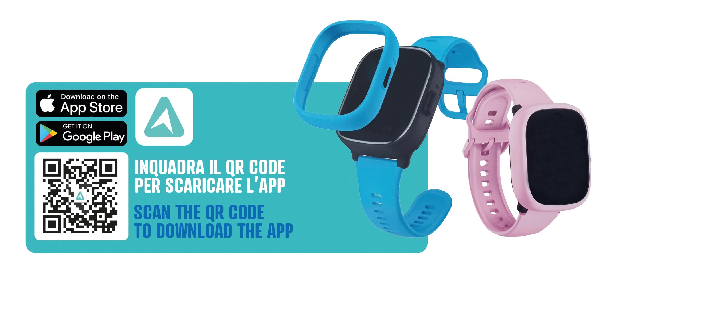 ODS | Radiocom Smartwatch 4G/Wi-Fi per bambini, Smartwatch con GPS e SOS, Chiamate e videochiamate, Chat e messaggi, Fotocamera, IP68 impermeabile, App LAGENIO, Schermo 1.7", Accessori inclusi