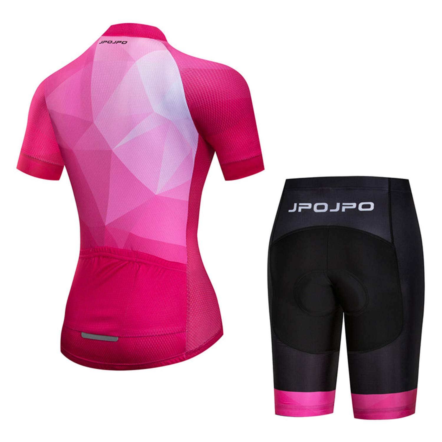 Radtrikot Damen Set Kurzarm Sommer Rennrad Trikot Set Damen Radbekleidung Fahrradbekleidung 4D Gel Gepolstert Fahrradtrikot Set