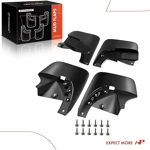 Miniatura 8 de A-Premium Juego de 4 guardabarros con accesorios compatibles con Toyota Tundra 2007-2021, se adapta sin guardabarros, delantero y trasero (lado del