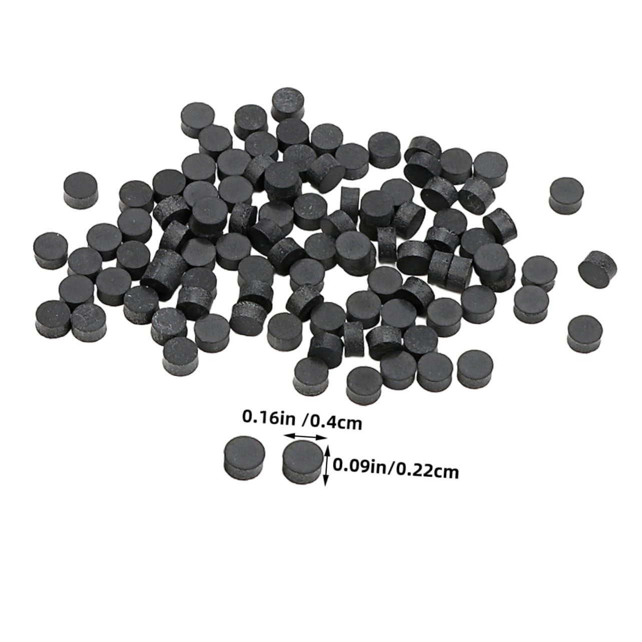 Toddmomy 100pcs Guitar Tone Fretboard for Sided Dots Markers Guitar Fret Stickers Guitar Accessories Music Instrument Supplies Finger Board Instrument Parts Inlay Marker Plastic Black